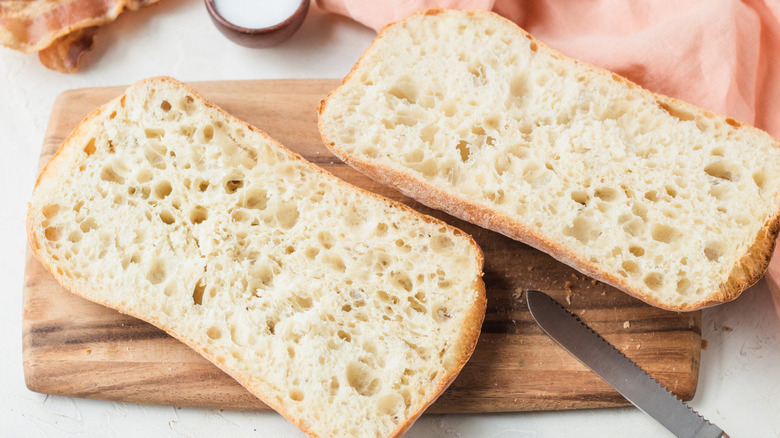 sliced french bread loaf