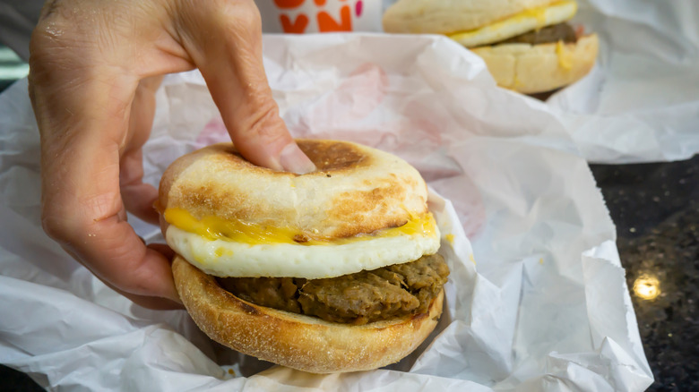 Dunkin' Beyond Meat breakfast sandwich