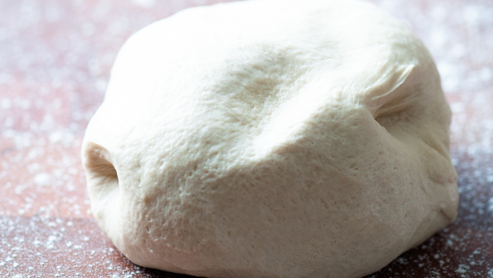 baguette recipe dough on table