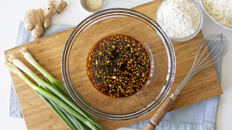 chicken marinade in bowl