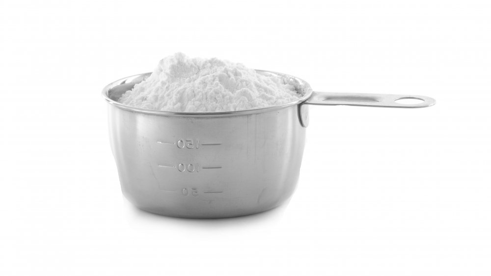 Measuring cup of flour