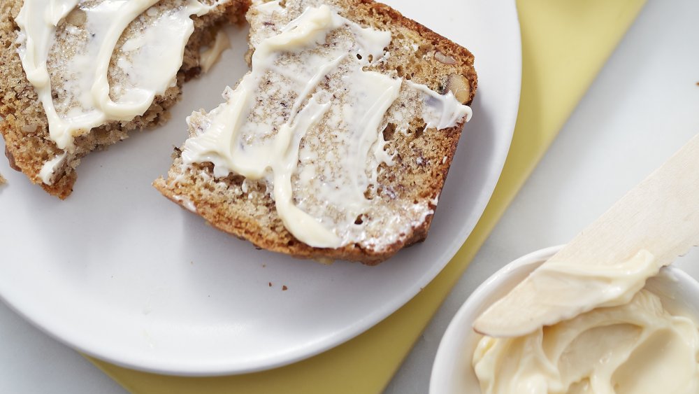 banana bread with butter