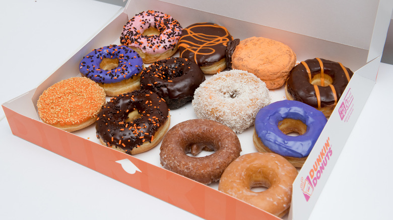 Box of Dunkin' donuts