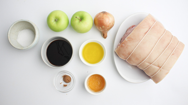 ingredients for balsamic pork loin