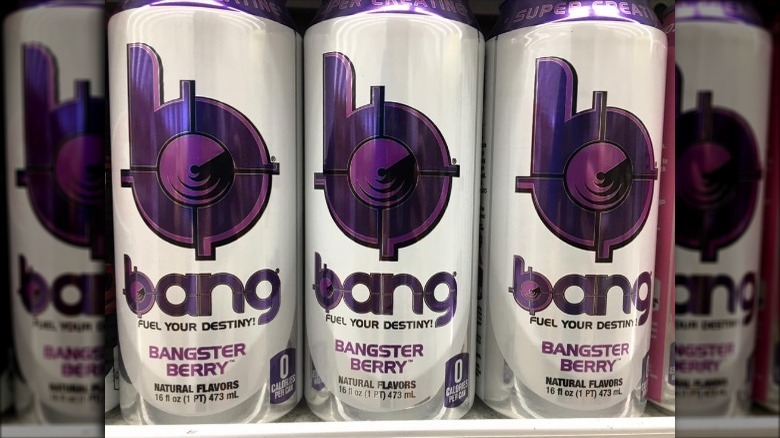 Bang Energy Bangster Berry flavor drink cans