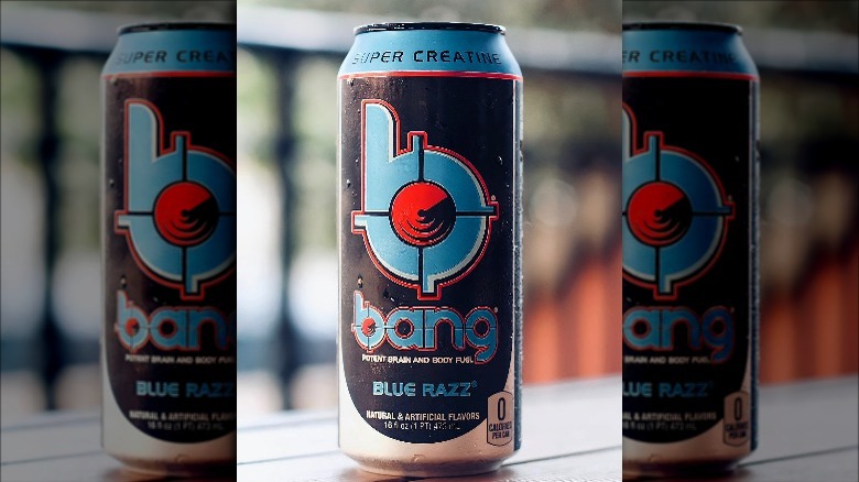 Can of Bang Energy Blue Razz flavor