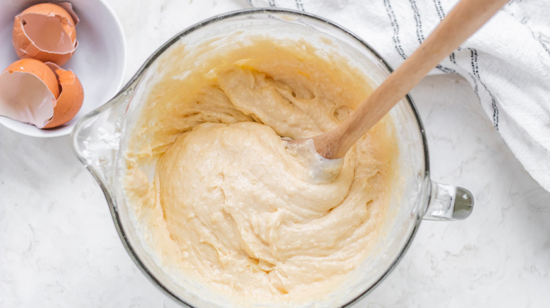 dough in bowl 