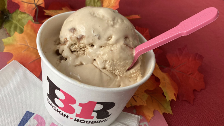 ice cream with spoon