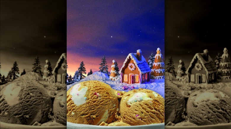 Baskin-Robbins gingerbread house ice cream