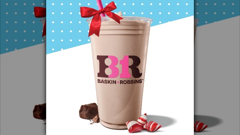 Baskin-Robbins peppermint cocoa shake