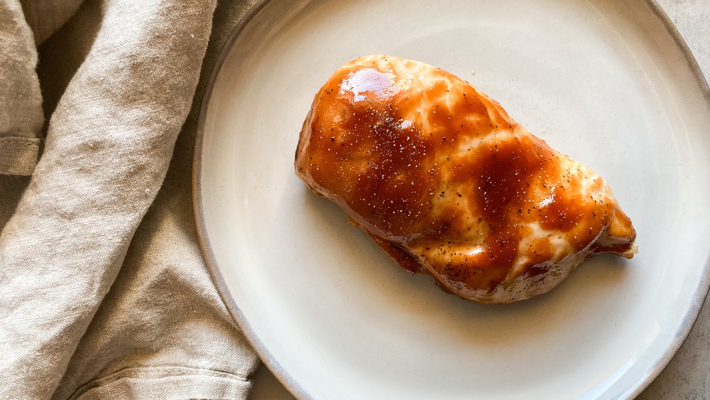 BBQ chicken recipe on plate