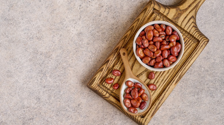 bowl of dried fava beans