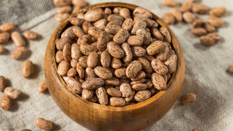 bowl of pinto beans