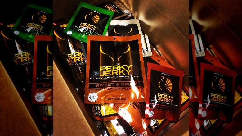Boxes of Perky Jerky