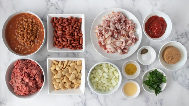 beef and bacon calico bean ingredients