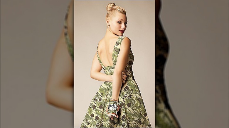 Busch beer camo wedding dress