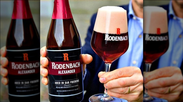 rodenbach alexander bottle and glass