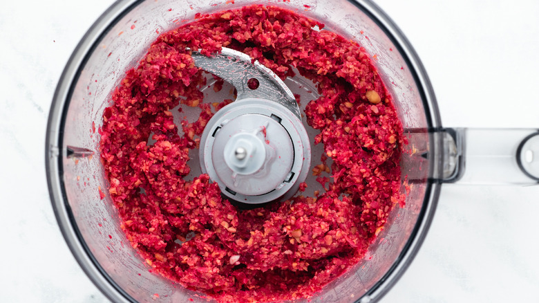 blended chickpeas and beets