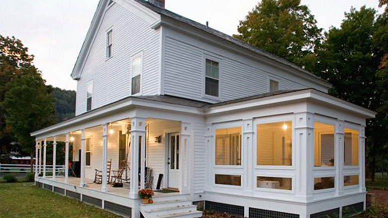 Exterior of Vermont farmhouse