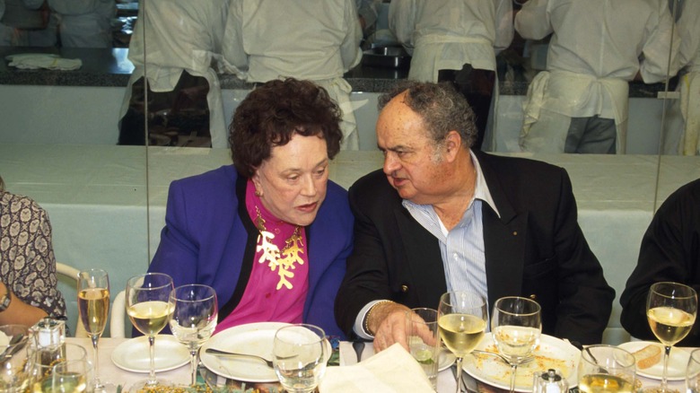 Julia Child dining at the White House