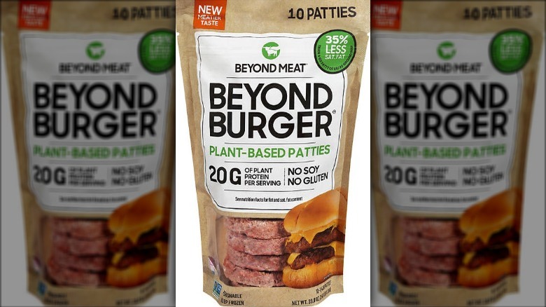 Beyond Meat Beyond Burgers package