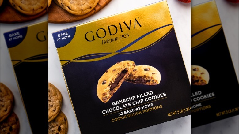 Godiva ganache-filled chocolate chip cookies