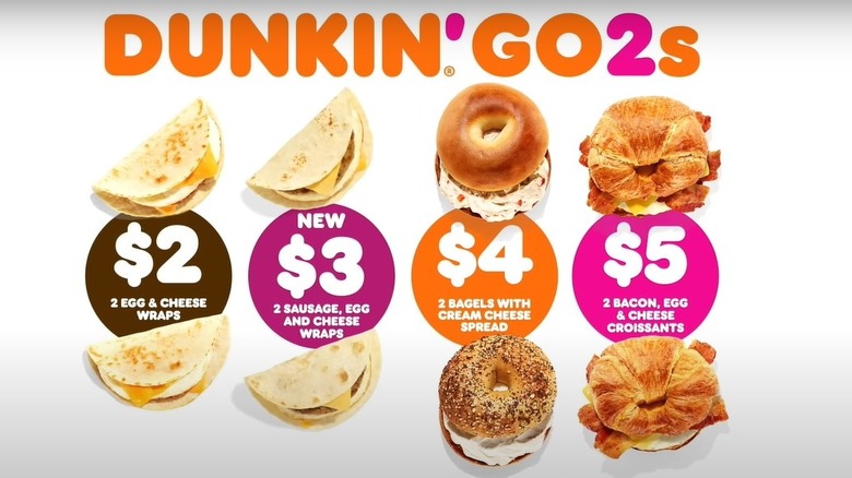 various Dunkin' Go2 deals