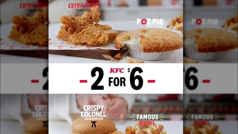 KFC ad with mix-and-match deal options