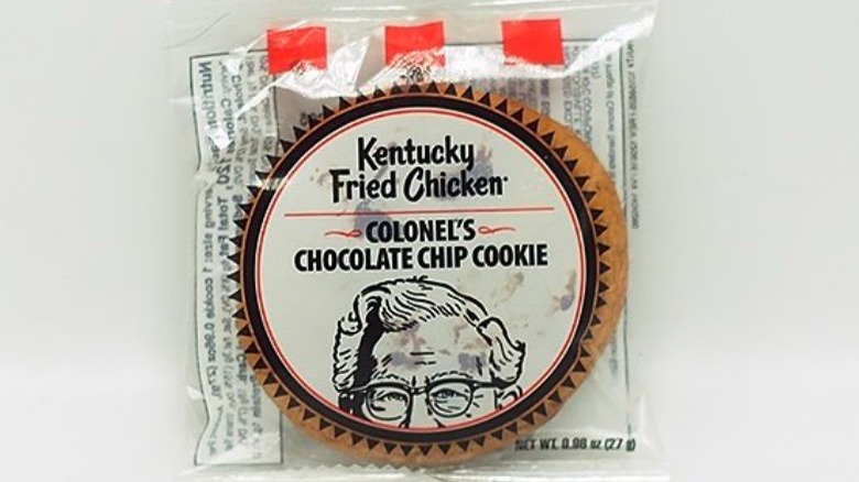 KFC's Chocolate Chip Cookie in wrapper