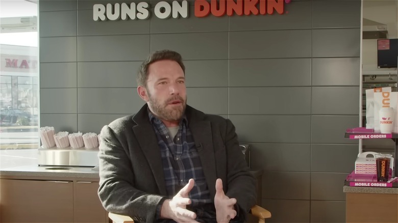 Ben Affleck discussing Dunkin'