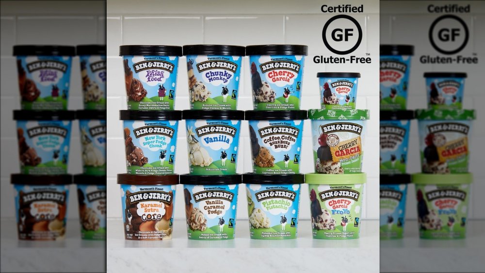 Ben and Jerry's certified gluten-free ice cream flavors