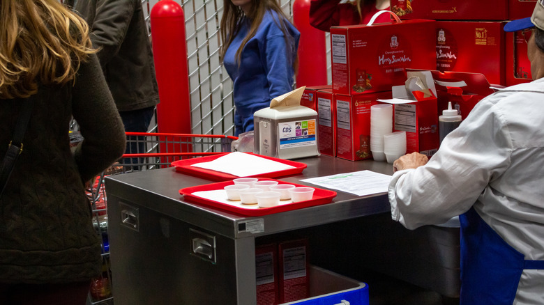 Costco free sample cart