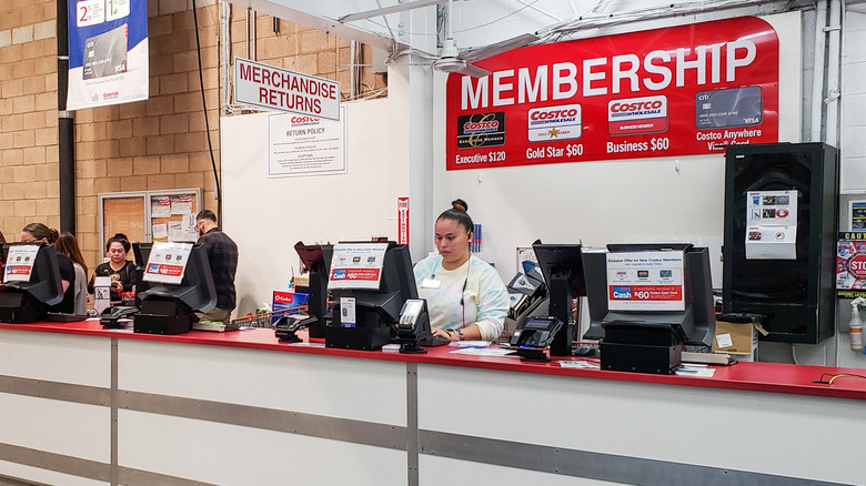 return desk at Costco