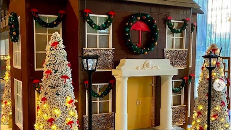 Gingerbread House on display at Lincoln Center