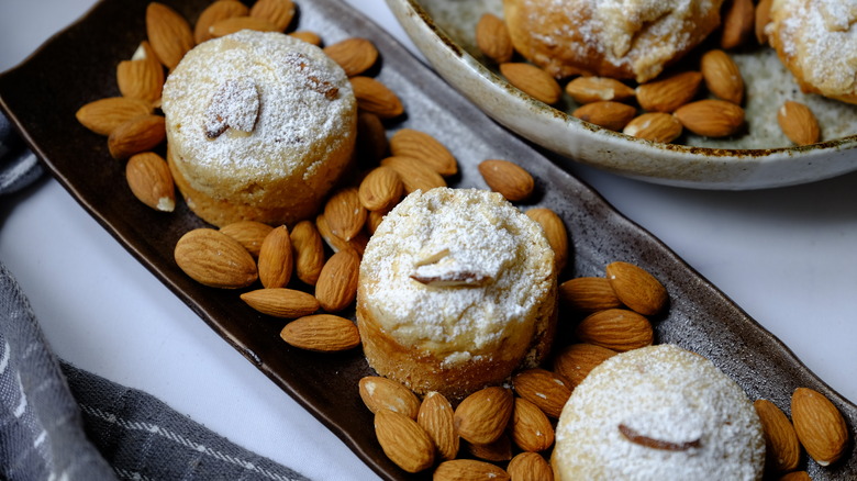 baked scones on plate