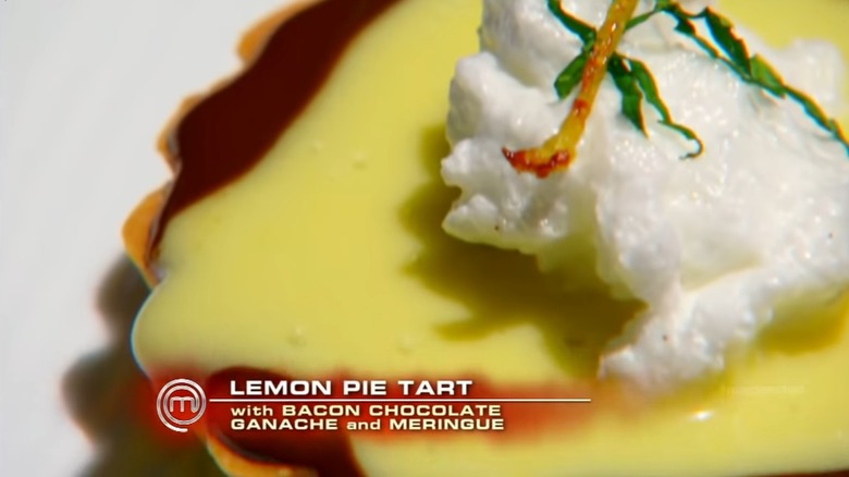 Natasha's lemon pie tart with bacon chocolate