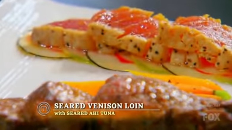 Dan Wu and Cutter's seared venison loin & tuna