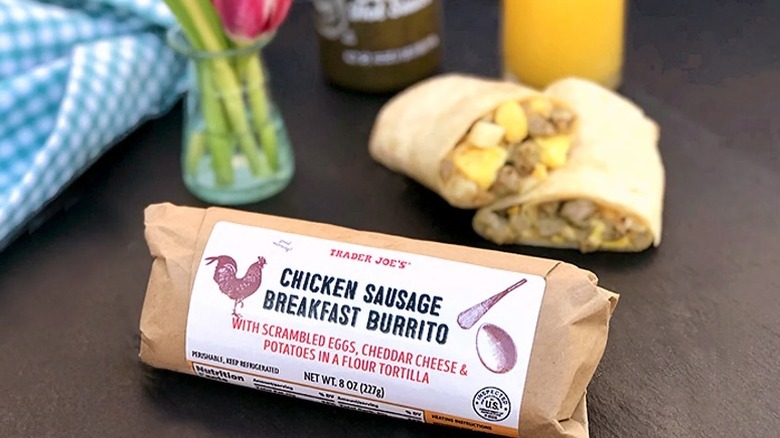 trader joe's chicken sausage burrito