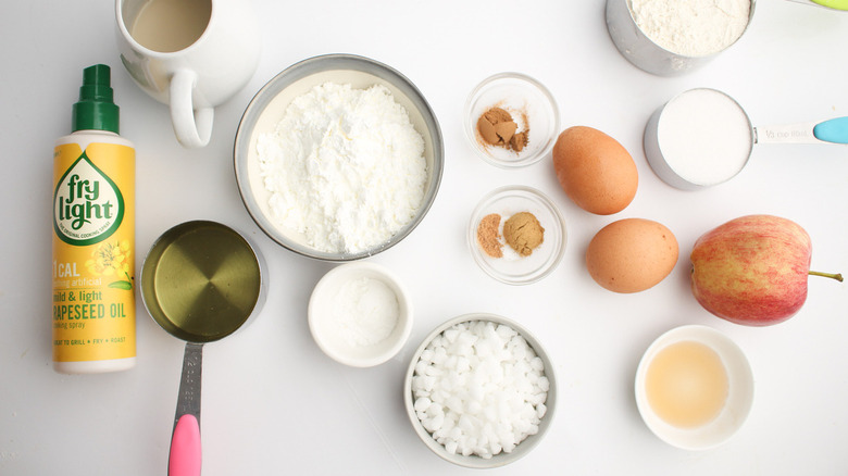 ingredients for apple pie waffles