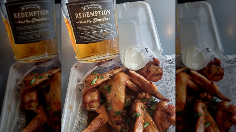 Bourbon and chicken wings