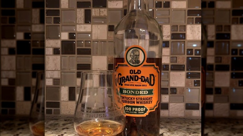 Bottle of Old Grand-Dad bourbon 