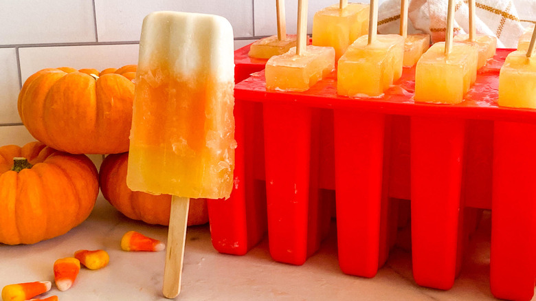 candy corn popsicles 