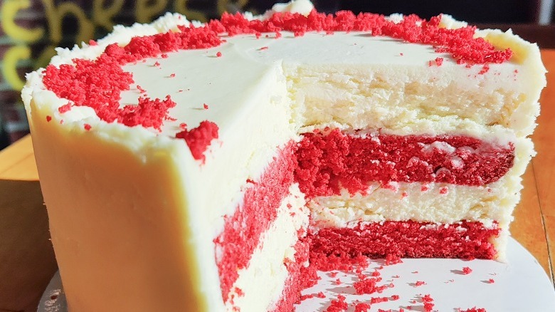 Large Wedge of Red Velvet Cake 