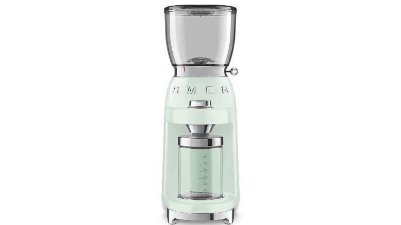 smeg retro mint green coffee grinder 