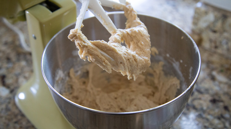 the mixed batter