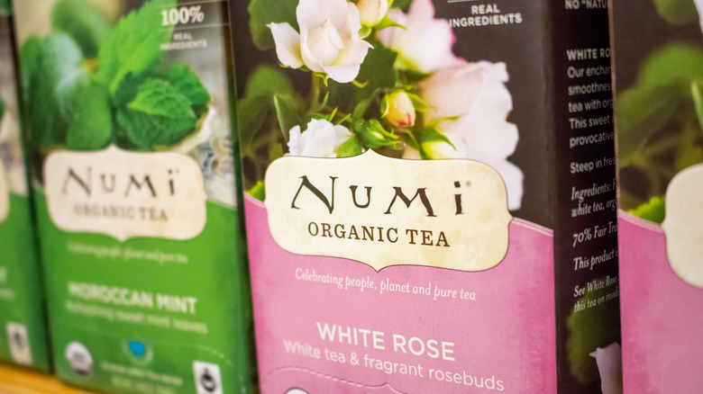 Numi tea boxes 