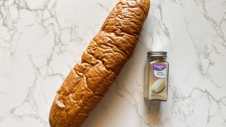 French bread and garlic powder