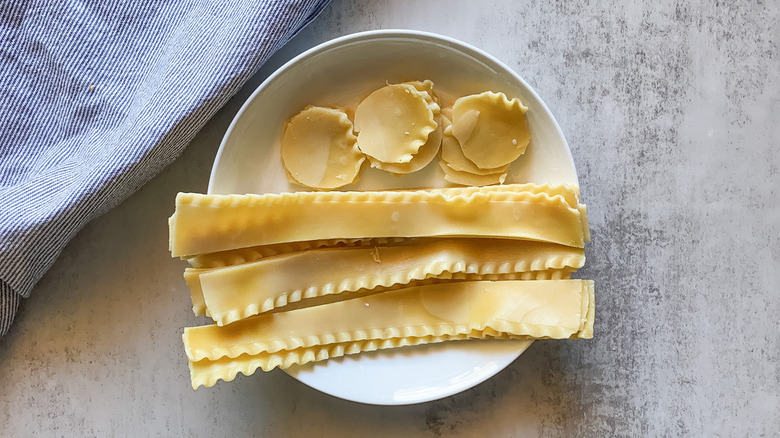 noodles on plate