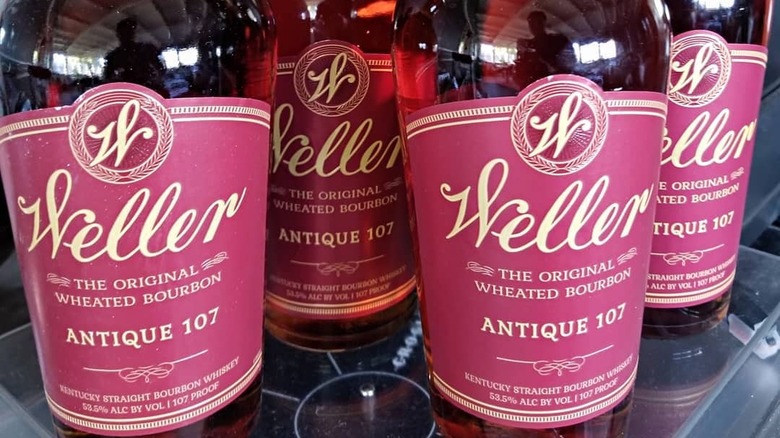 Bottles of Weller Antique 107