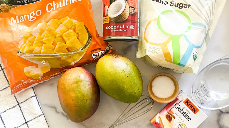 mango pudding ingredients